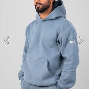 VIRAL COMFRT TIK TOK TRAVEL ESSENTIALS MEDIUM Hoodie Sweatshirt - Sky Blue